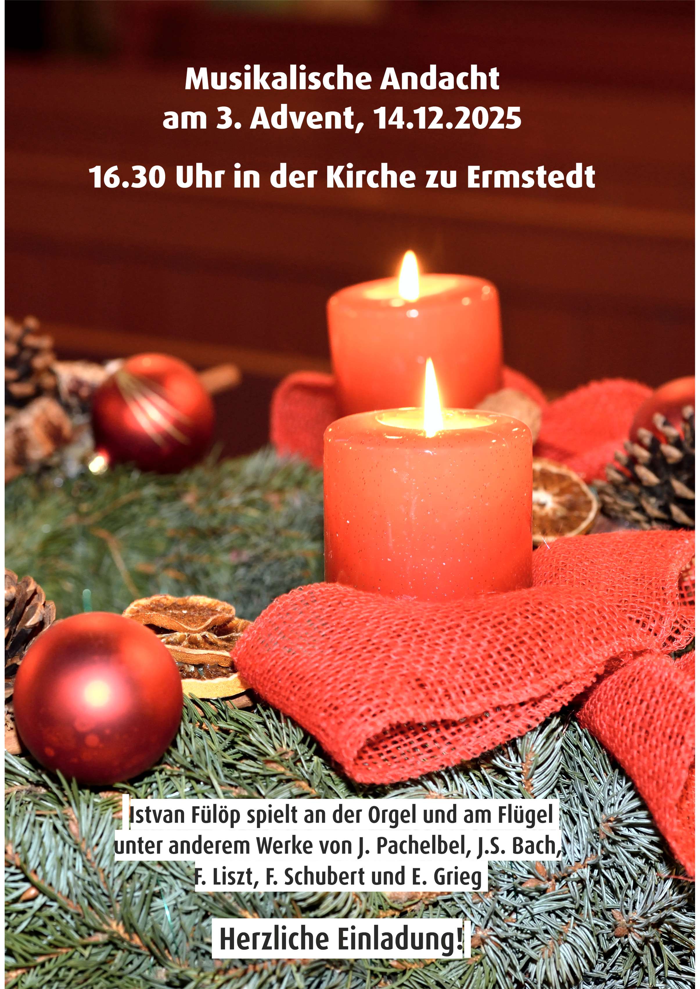 Musikalische Adventsandacht 2025 plakat adventsandacht 2025